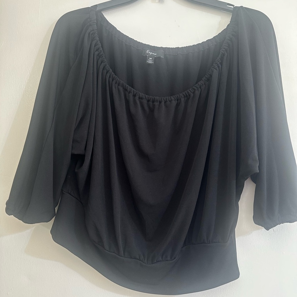 Express Elegant Black Blouse - image 1